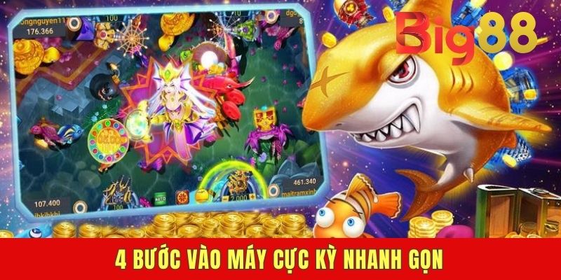 4 bước vào máy cực kỳ nhanh gọn