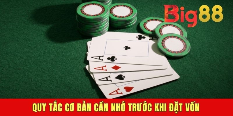 Quy tắc cơ bản cần nhớ trước khi đặt vốn