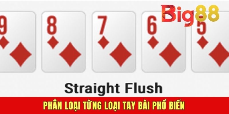 Phân loại từng loại tay bài phổ biến