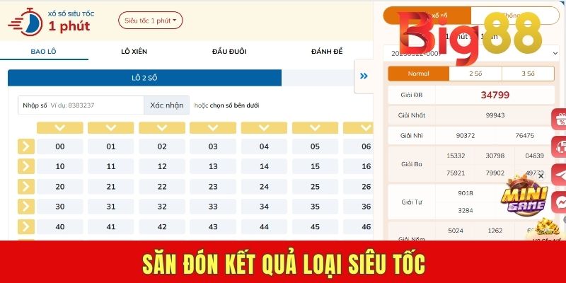 Săn đón kết quả loại siêu tốc
